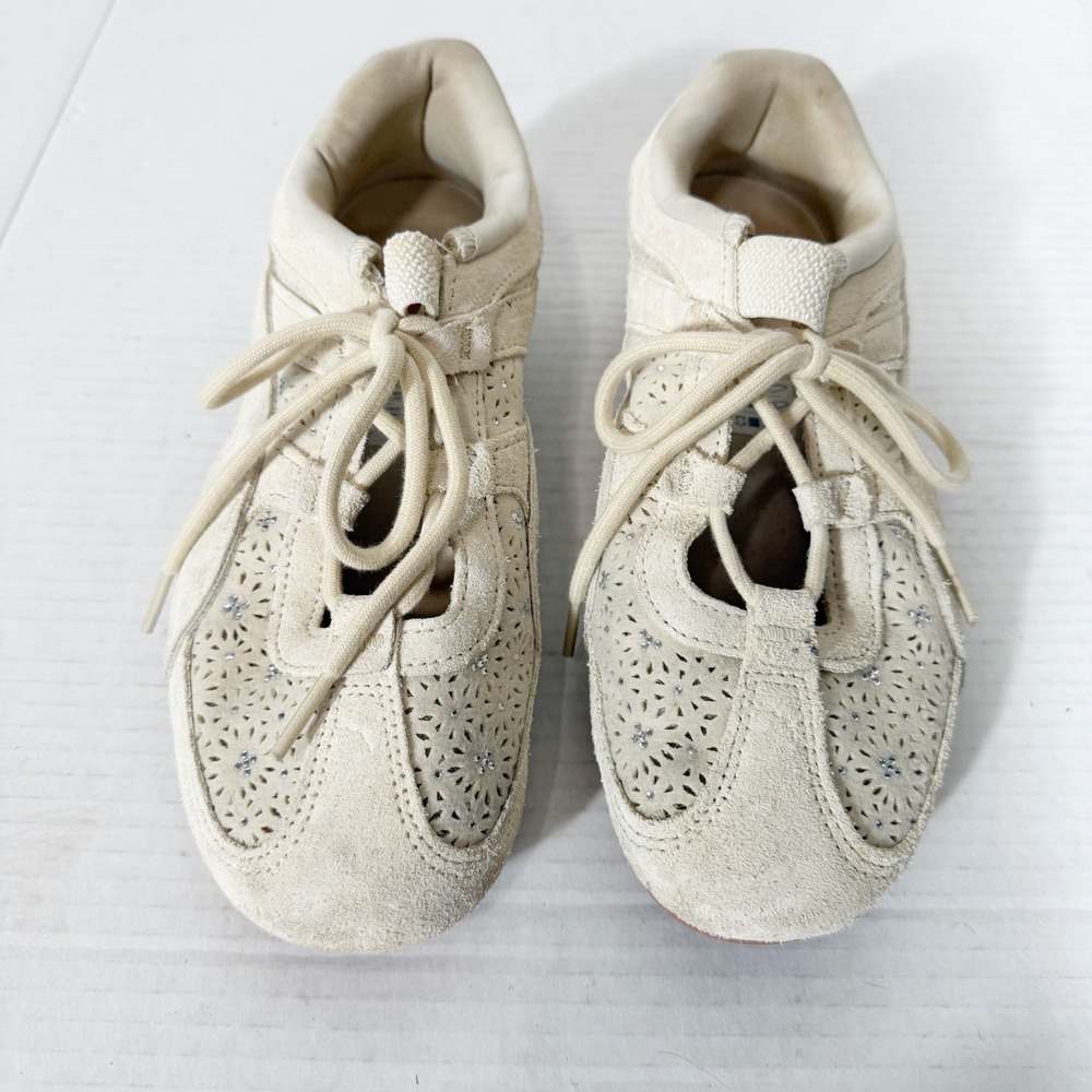 PUMA Speedcat Go Bejeweled Suede Geometric Ortholite Alpine Snow Sneakers Size 8 - Picture 3 of 7